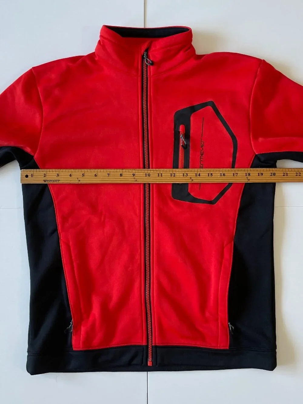 Obermeyer Softshell Jacket Mens Small Red Black Colorblock Patagonia North Face